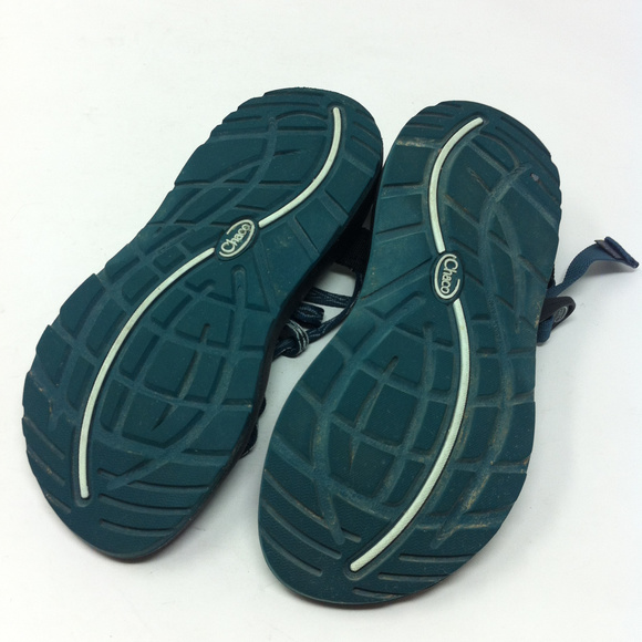 Chaco ZX 2 Blue Rubber Sport Comfort Sandals Sz 8 - Picture 6 of 8